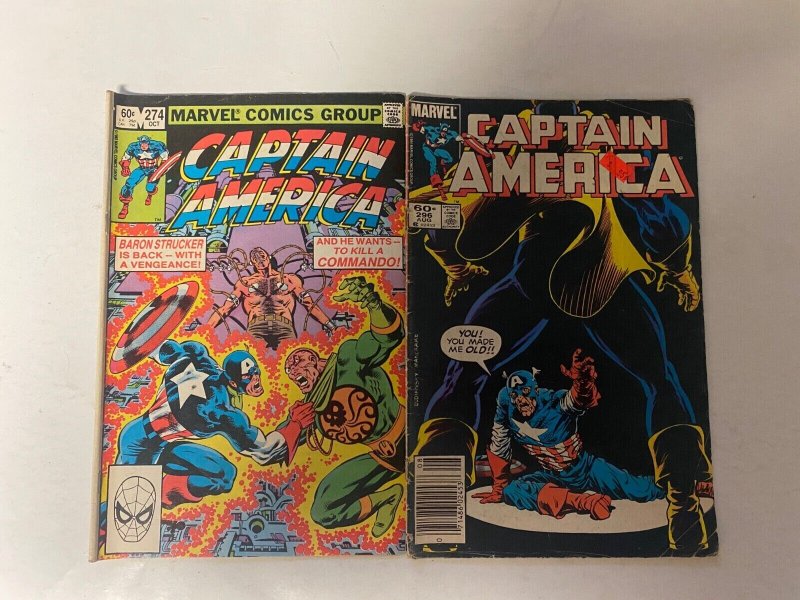 5 Captain America MARVEL comic books #274 296 314 321 398 9 KM28