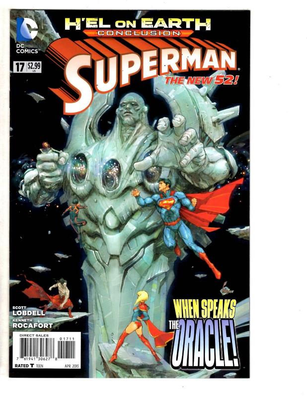 4 Superman DC Comic Books # 17 18 Annual # 1 New 52 Oracle Supergirl H'el LH4