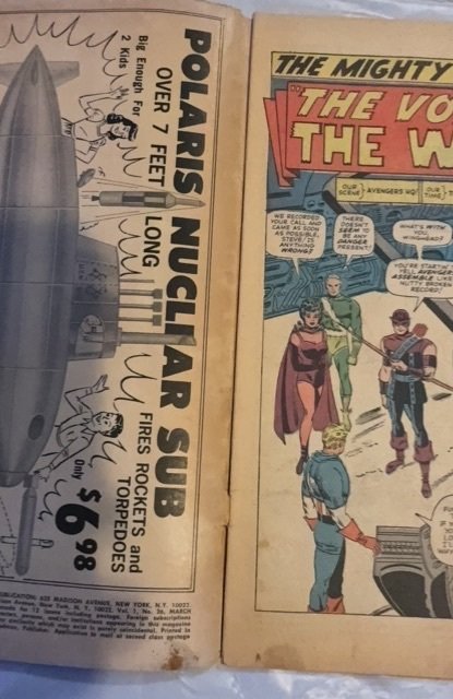 The Avengers #26 (1966)attuma and the wasp see dewcript