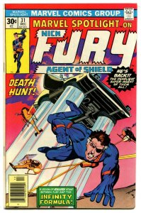 Marvel Spotlight 31 Nick Fury Agent of SHIELD VF 7.5 Marvel 1976 Bronze Age  