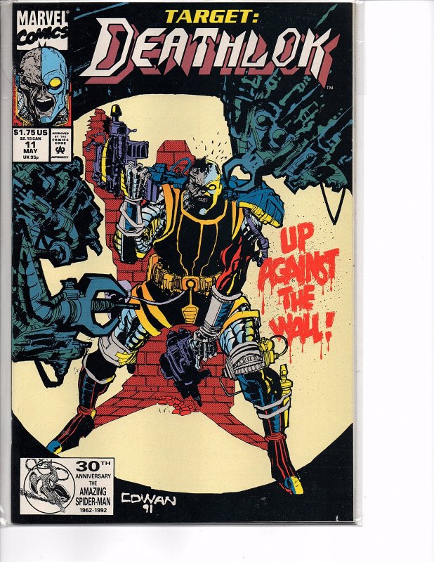 Marvel Comics Deathlok #11 1st app. High-Tech & Terrordome NM Denys Cowan