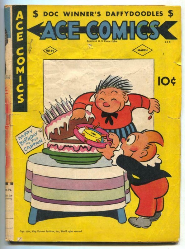 Ace Comics #84 1944- Phantom- Jungle Jim incomplete