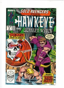 Solo Avengers #5 NM- 9.2 Marvel Comics 1988 Hawkeye, Scarlet Witch 
