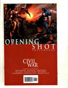 11 Front Line Civil War Marvel Comics # 1 2 3 4 5 6 7 8 9 10 Sketchbook RP2