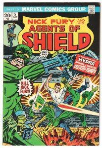 SHIELD #5 (1973) Steranko cover and interior artwork!