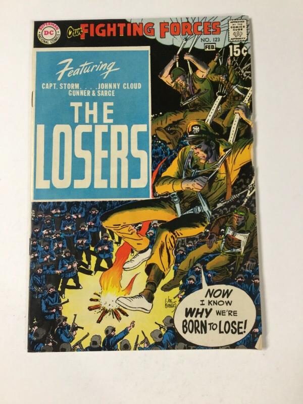 Our Fighting Forces 123 7.0 Fn/vf Fine / Very Fine Dc Comics 1st Losers