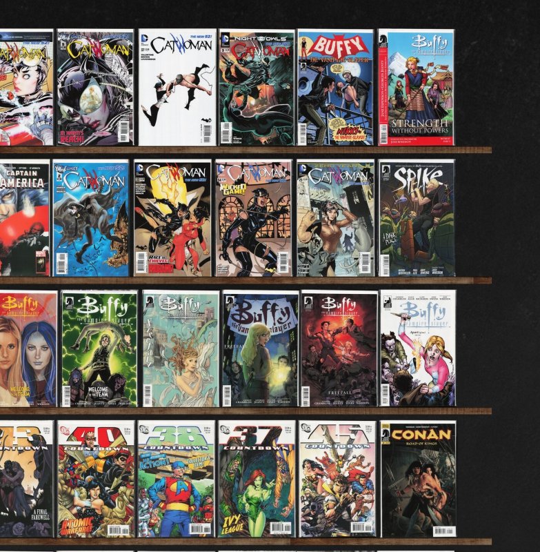 Huge Lot 150+ Comics with Captain America, Catwoman, Countdown & More!