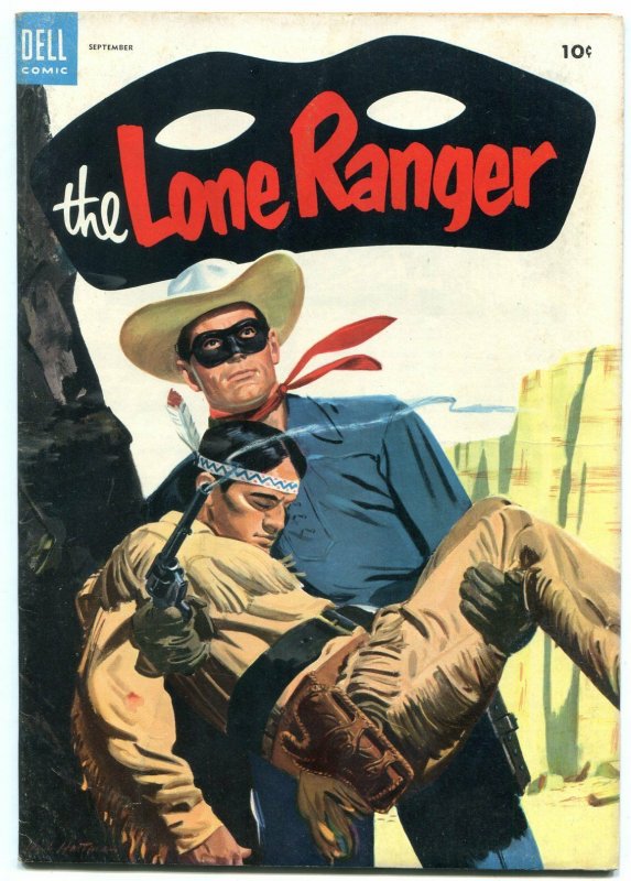 Lone Ranger #75 1954-High Grade Dell Western FN+