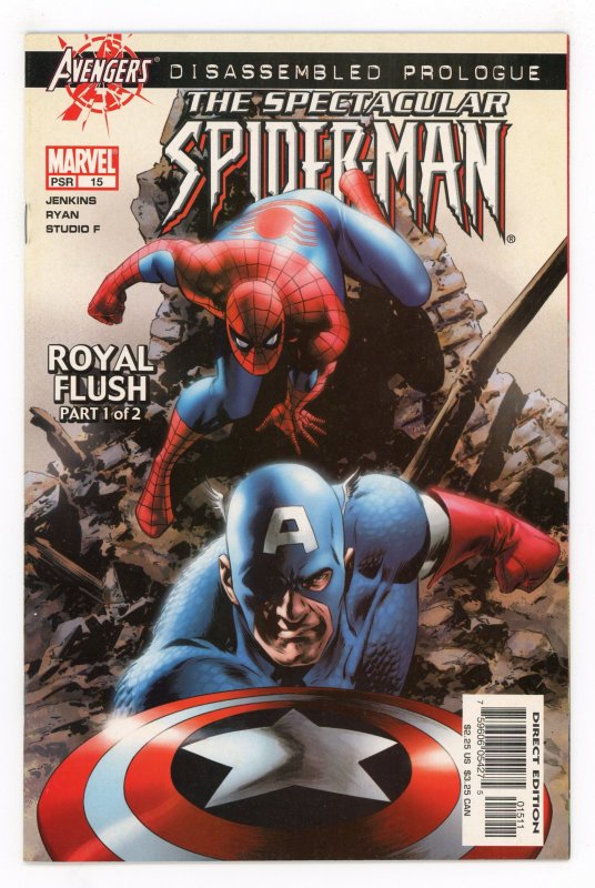 Spectacular Spider-Man #15 (2003 v2) Paul Jenkins Captain America NM