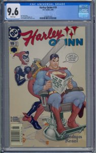 HARLEY QUINN #19 CGC 9.6 TERRY DODSON HTF NEWSSTAND VARIANT