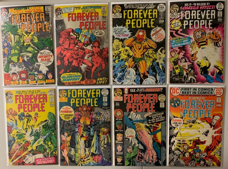 Forever People lot #2-11 DC 1st Series 9 diff (average 6.0 FN) (1971 to 1972)