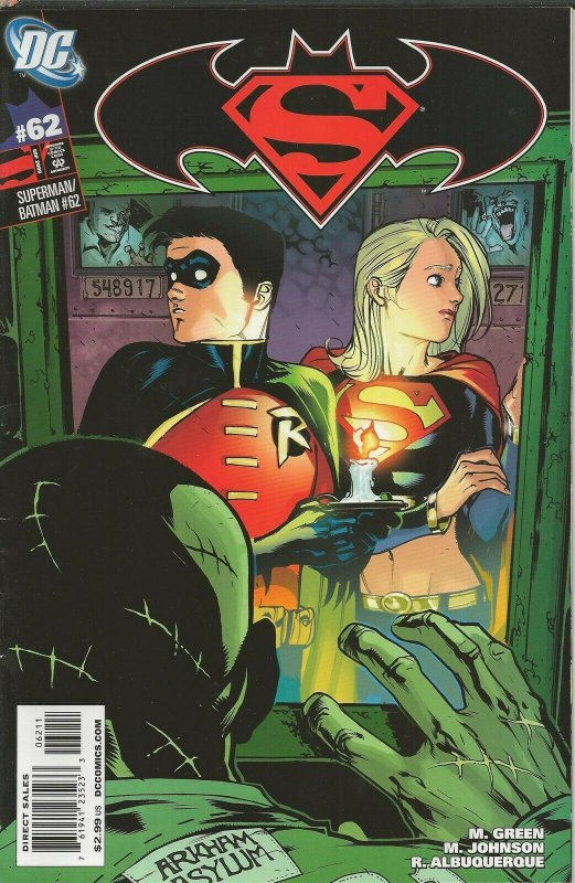 Superman Batman #62 ORIGINAL Vintage 2009 DC Comics Robin Supergirl GGA 