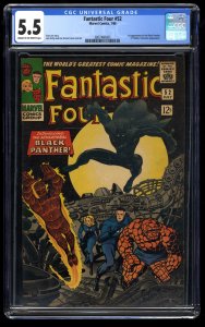 Fantastic Four #52 CGC FN- 5.5 1st Black Panther!