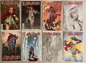Red Sonja lot #0-18 missing #16 Dynamite Entert. (avg 8 VF) 18 diff (2013-'15)