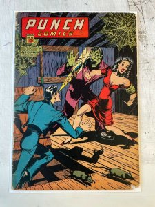 Punch Comics #15 VG- 3.5 10c golden age PAUL GATTUSO cover art WORLD'S GREATEST