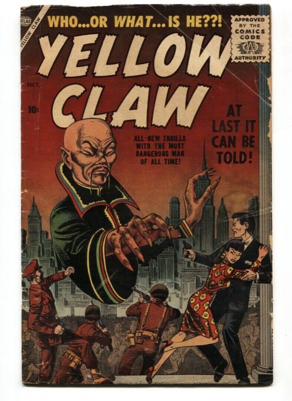 Yellow Claw #1 1st appearance 1956- Maneely- Feldstein- comic book