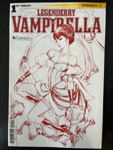 Dynamite Legenderry Vampirella 1 Comics Pro Joe Benitez Blood Red Variant - NM