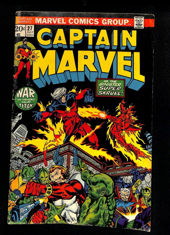 Captain Marvel (1968) #27 3rd Thanos!