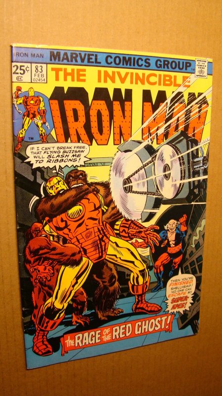 IRON MAN 83 *HIGH GRADE* 1975 VS RED GHOST PERIL OF THE APES