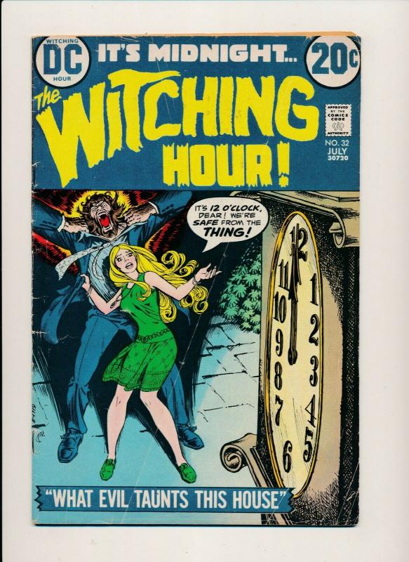 DC Comics It's Midnight, The Witching Hour #32 ~ G/VG 1973 (PF541) 