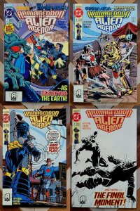 ARMAGEDDON ALIEN AGENDA #1-4 (DC 1991) Complete Mini-Series HI GRADE (Jurgens)