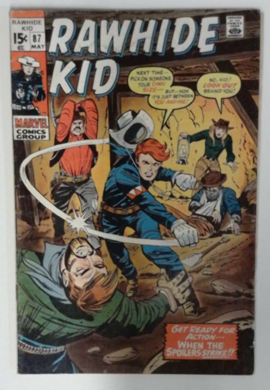 Rawhide Kid #87 Marvel Comic 1970 Bronze Age FN-  Western Cowboy Comics