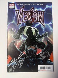 Venom #1 (2018) Signed by Cates and Stegman with COA!