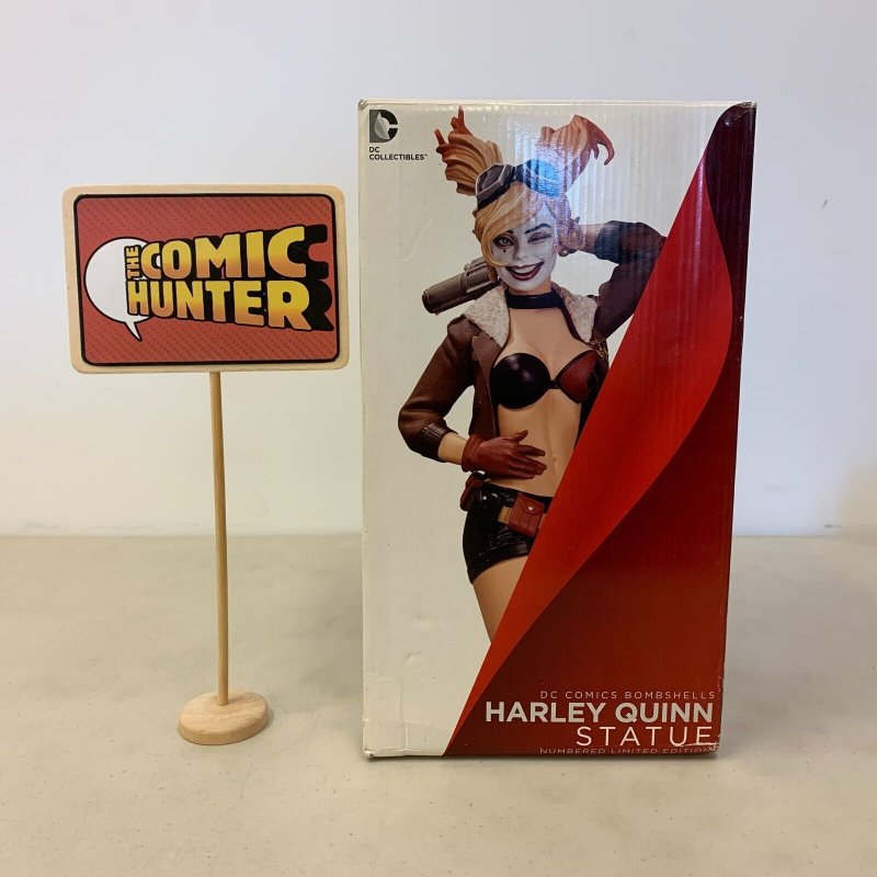 DC Comics 1st Edition Bombshells HARLEY QUINN STATUE Suicide Squad JOKER BATMAN 