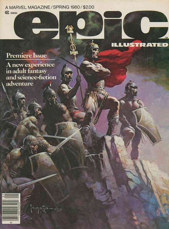 Epic Illustrated Issue #1 FN ; Epic | Spring 1980 Frank Frazetta