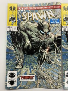 SPAWN 327 (2x COPIES) CVR B TODD MCFARLANE NM HAUNT SPIDER-MAN 1 HOMAGE VARIANT 