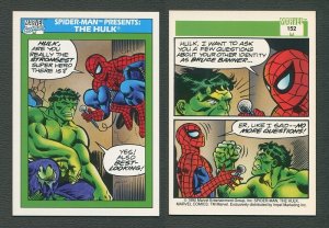 1990 Marvel Comics Card  #152 ( Spiderman/Hulk )  MINT