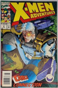 X-Men Adventures #8 Marvel 1993 6.5 FN+ Cable Sentinals Newsstand