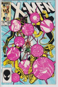 X-MEN #188 (Dec 1984) FVF 7.0 off white to white!