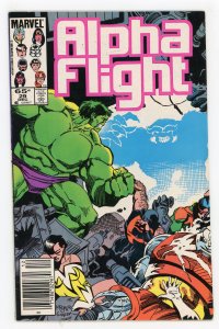 Alpha Flight #29  Hulk Newsstand VF
