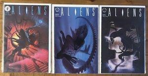 Aliens Color #1,2,3 1 VF 2 NM 3 NM Dark Horse Lot