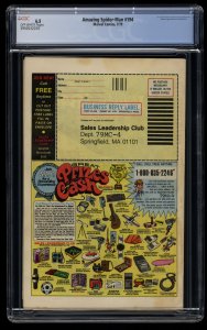 Amazing Spider-Man #194 CGC FN+ 6.5 Off White Newsstand Variant 1st Black Cat!