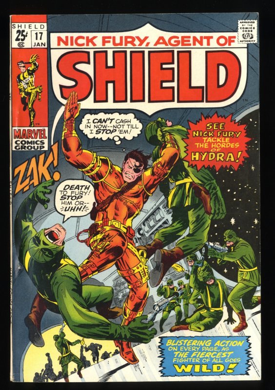 Nick Fury, Agent of SHIELD #17 VF- 7.5