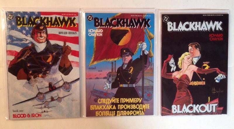 Blackhawk 1-3 Complete Near Mint Lot Set Run