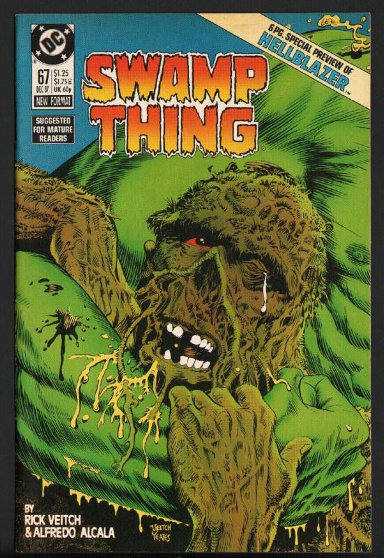 SWAMP THING #67-1987-HIGH GRADE HELLBLAZER 6 pg preview-nm