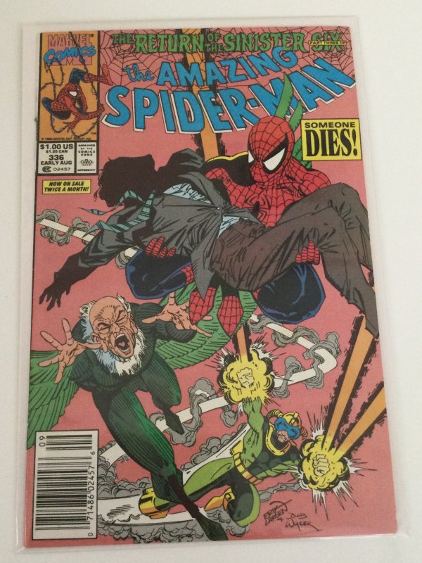 The Amazing Spider-Man #336 Newsstand Edition (1990) VFNM