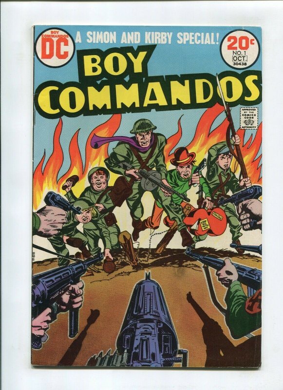 BOY COMMANDOS #1 (4.5) *FISHERMAN COLLECTION* SIMON AND KIRBY 1975