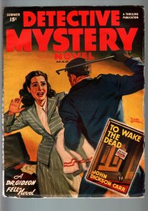 DETECTIVE MYSTERY NOVEL SUM 1947-HARD BOILED PULP-VG/FN-MAN BEATS WOMAN O VG/FN
