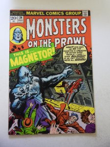 Monsters on the Prowl #24 (1973) VG+ Condition indentations bc