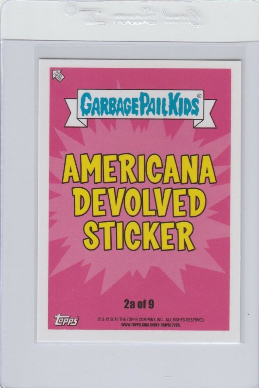 Garbage Pail Kids Hipster Hal 2a GPK 2016 American As Apple Pie In Your Face