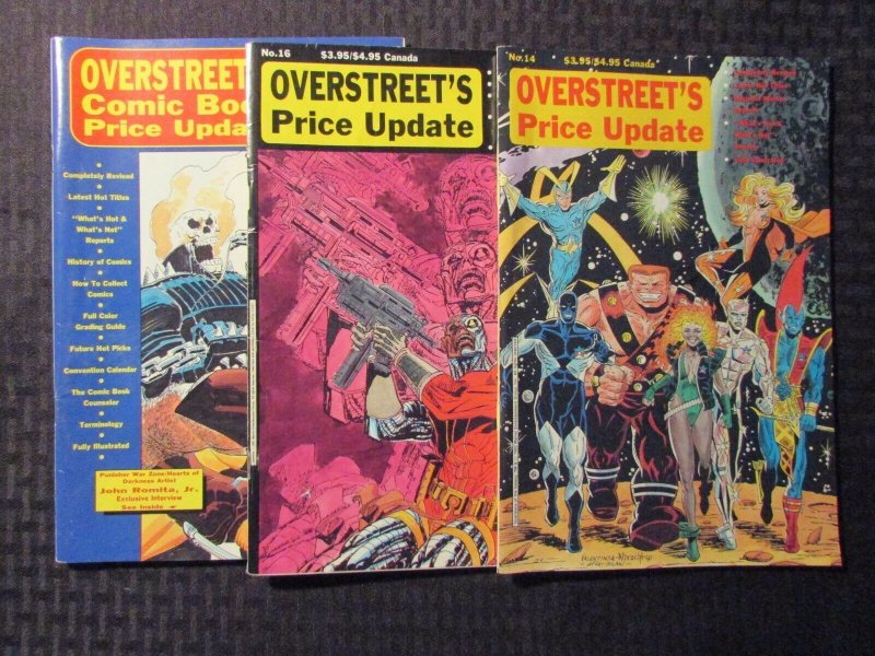 1990 OVERSTREET'S PRICE UPDATE #14 16 20 FN/FN+ LOT of 3 Guardians of Galaxy