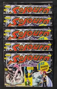 Sojourn #1 SEPT 1977 (9.2ob) Newspaper Format Comic - Dealers Special 5 pc LOT