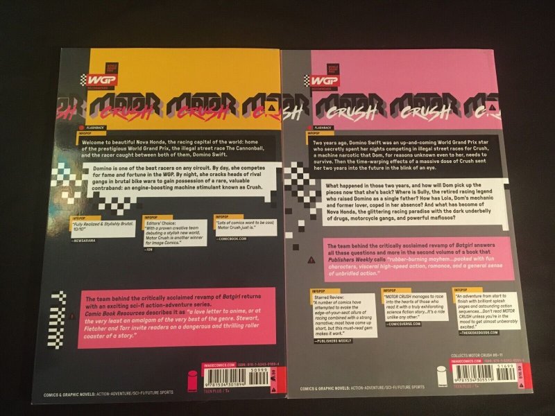 MOTOR CRUSH Vol. 1, 2 Trade Paperbacks