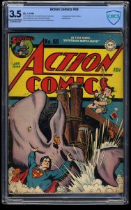 Action Comics #68 CBCS VG- 3.5 Cream To Off White