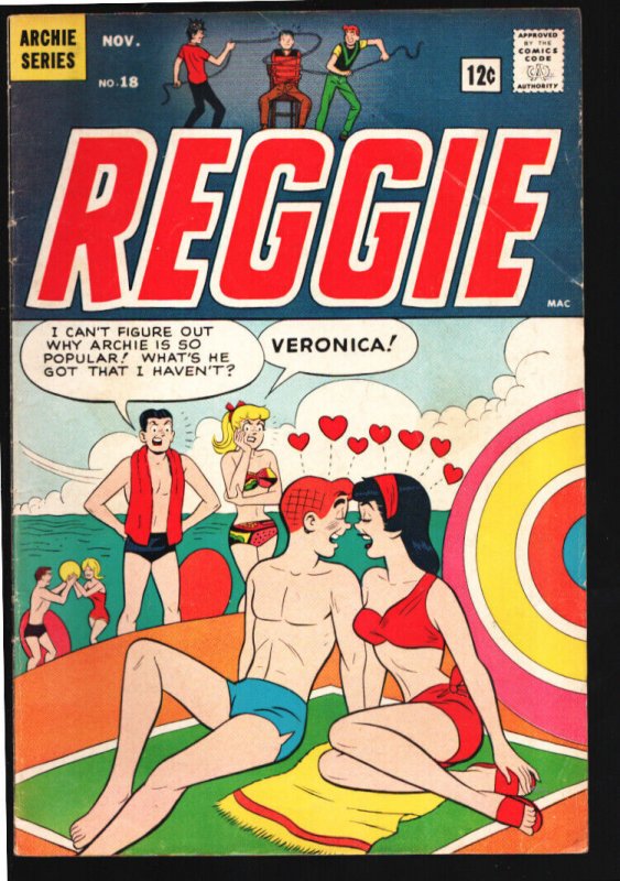 Reggie #18 1965-Archie-Betty & Veronica-swimsuit cover-FN-