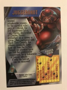 JUGGERNAUT #99 card : Marvel Metal 1995 Fleer Chromium; NM/M X-men, base